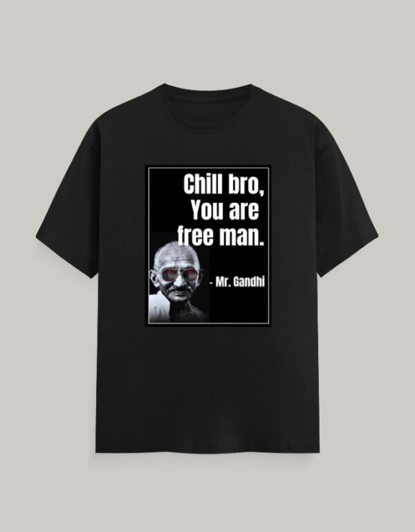 Chill Gandhi Men's Graphic T-Shirt